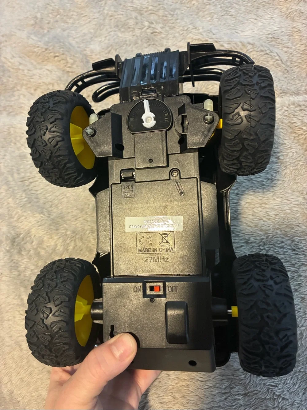 Kids Off-Road Toy MonsterTruck - Black & Yellow